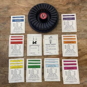 29Pc 1998 Monopoly Deluxe Edition Complete Replacement Set Deed Cards & Holder